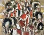 Fernand Leger village in the forest oil